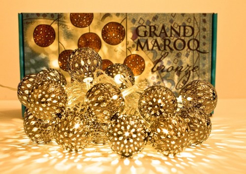 Grand Maroq Bronze Indoor Decorative Light Chain   - 24 x 4 cm Led Light Chain - li808