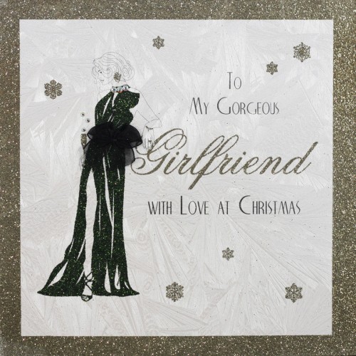 To My Gorgeous Girlfriend - Handmade Christmas Card  - CS15