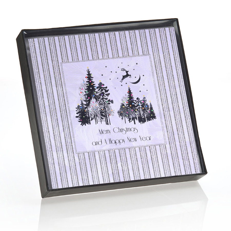 Merry Christmas - New Year / Forest - Boxed Christmas Cards 6 Per Box CK5 - Image 2