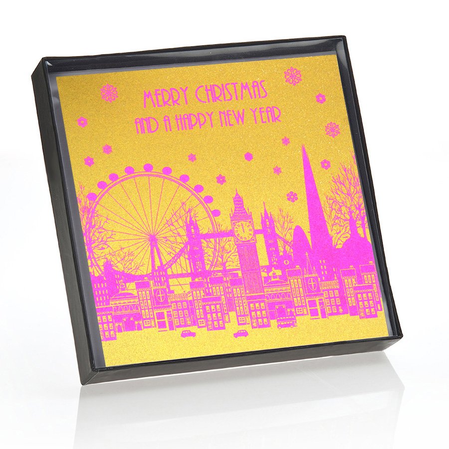 Merry Christmas - New Year / London - Boxed Christmas Cards 6 Per Box CP3 - Image 2