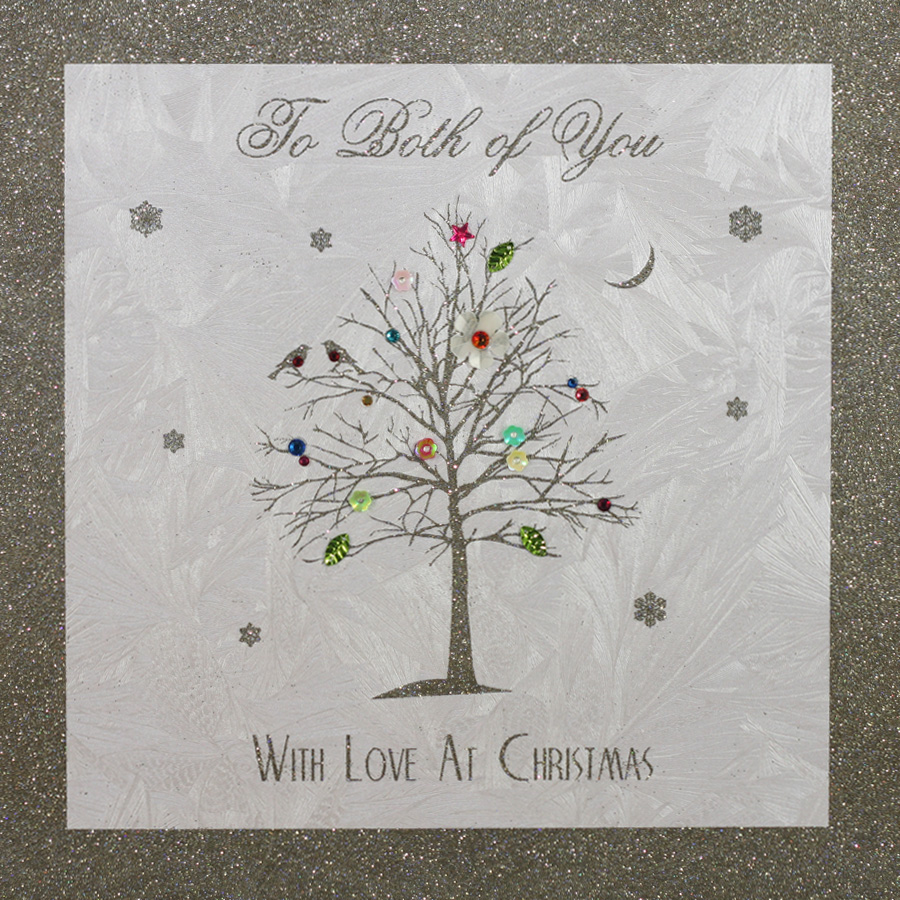 To Both Of You - Large Handmade Christmas Card - LAT10