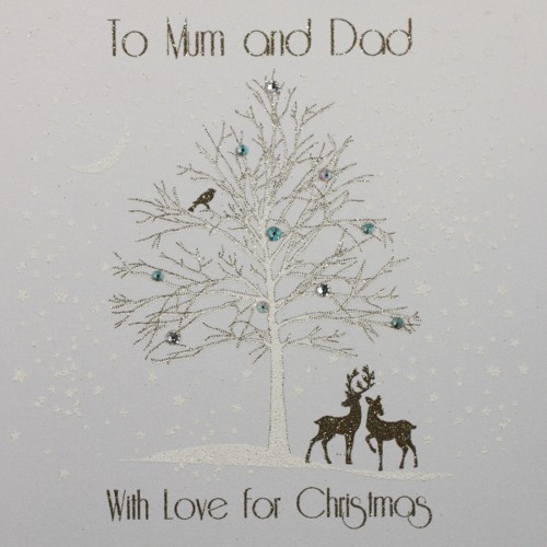 To Mum And Dad - Handmade Christmas Card  -  MK14