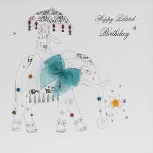 Belated Birthday - Handmade Open Birthday Card - BB43