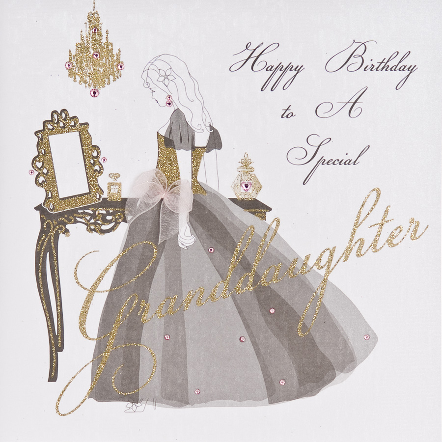 Special Granddaughter - Handmade Birthday Card - ET32