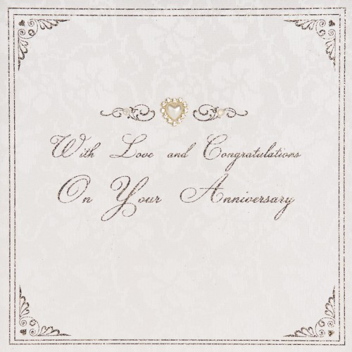 On Your Anniversary  -  Handmade Anniversary Card - ET76