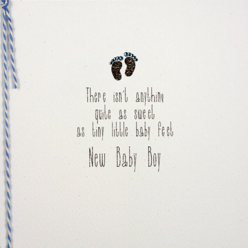 New Baby Boy  -  Handmade Greeting Card - BY2