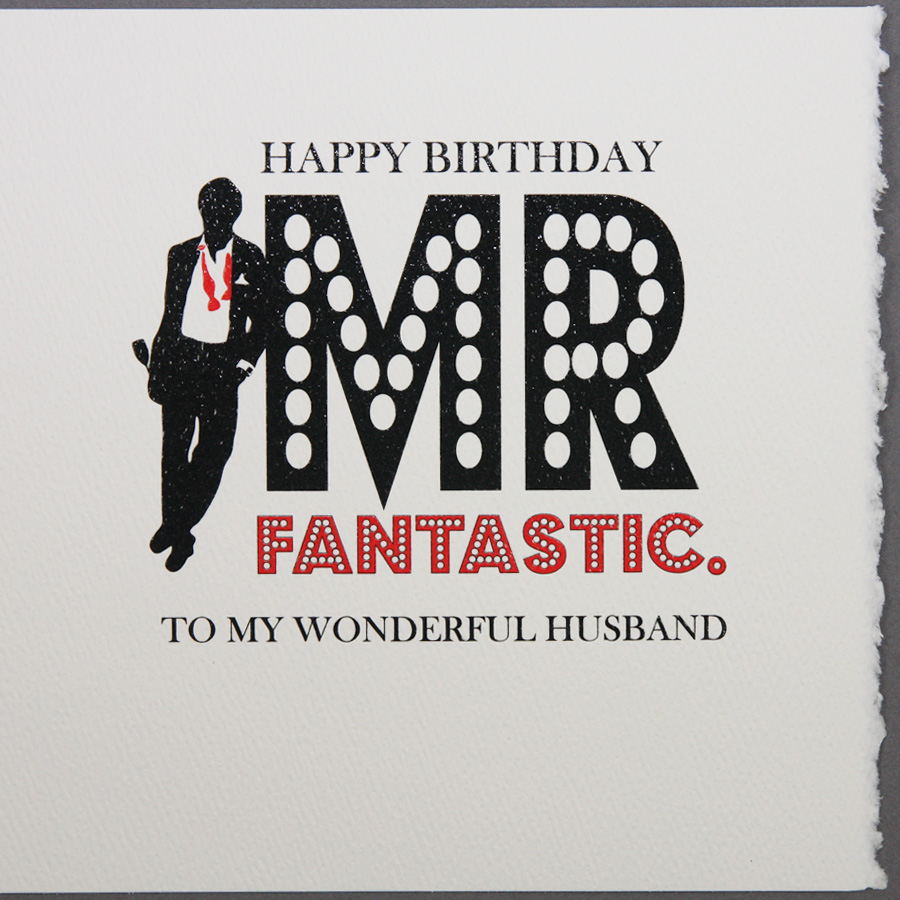 Mr Fantastic / Husband - Quality Birthday Card - D17.