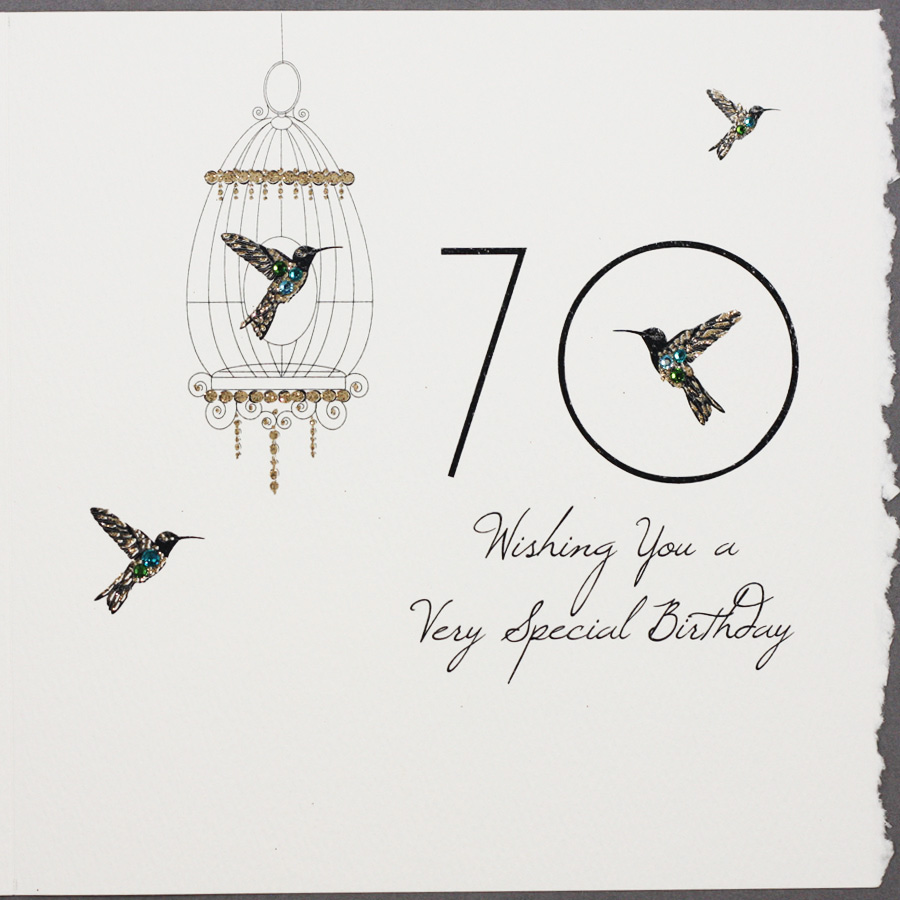 70 Very Special Birthday - Handmade Birthday Card - S31