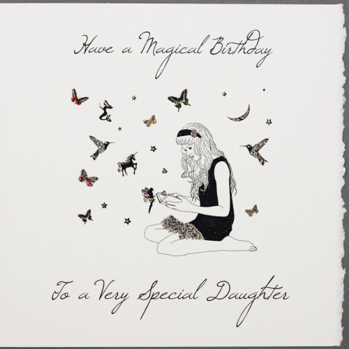 To A Very Special Daughter  -  Handmade Birthday Card -  S35