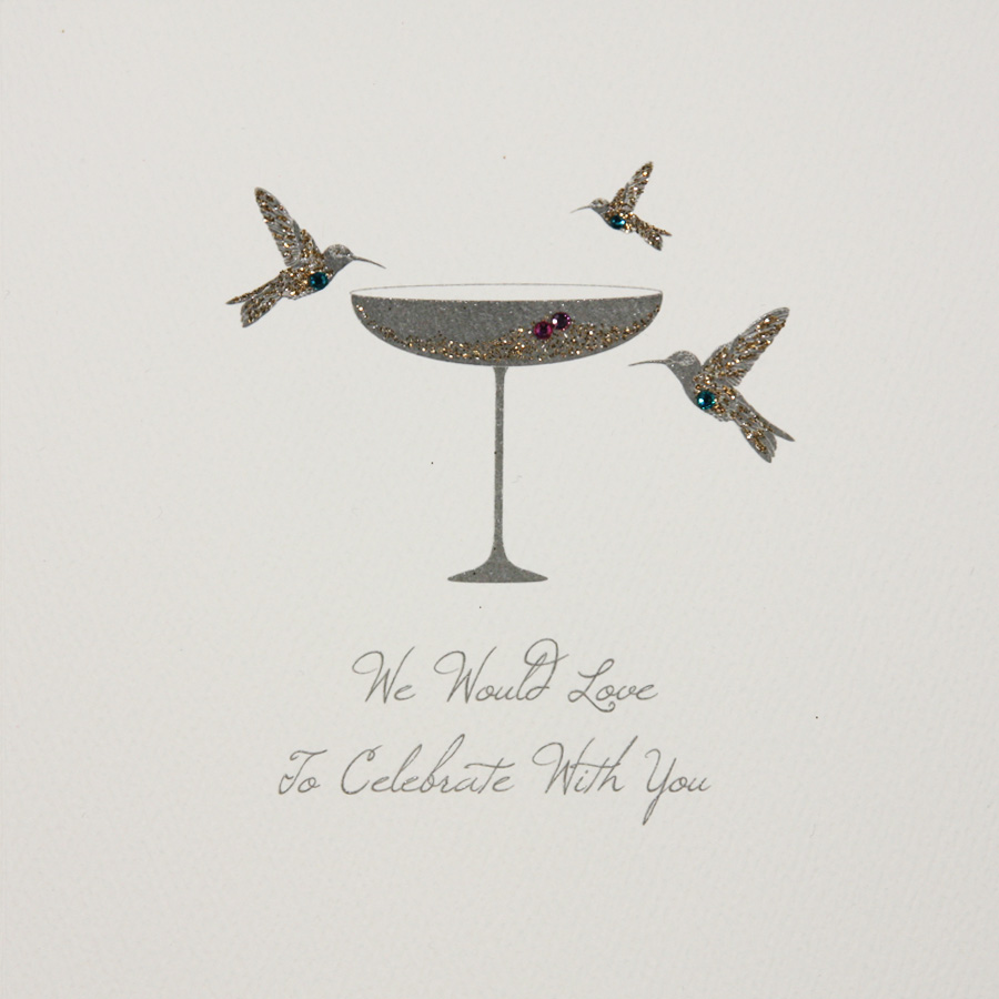 Love To Celebrate With You - Handmade Acceptance Card - SWM4