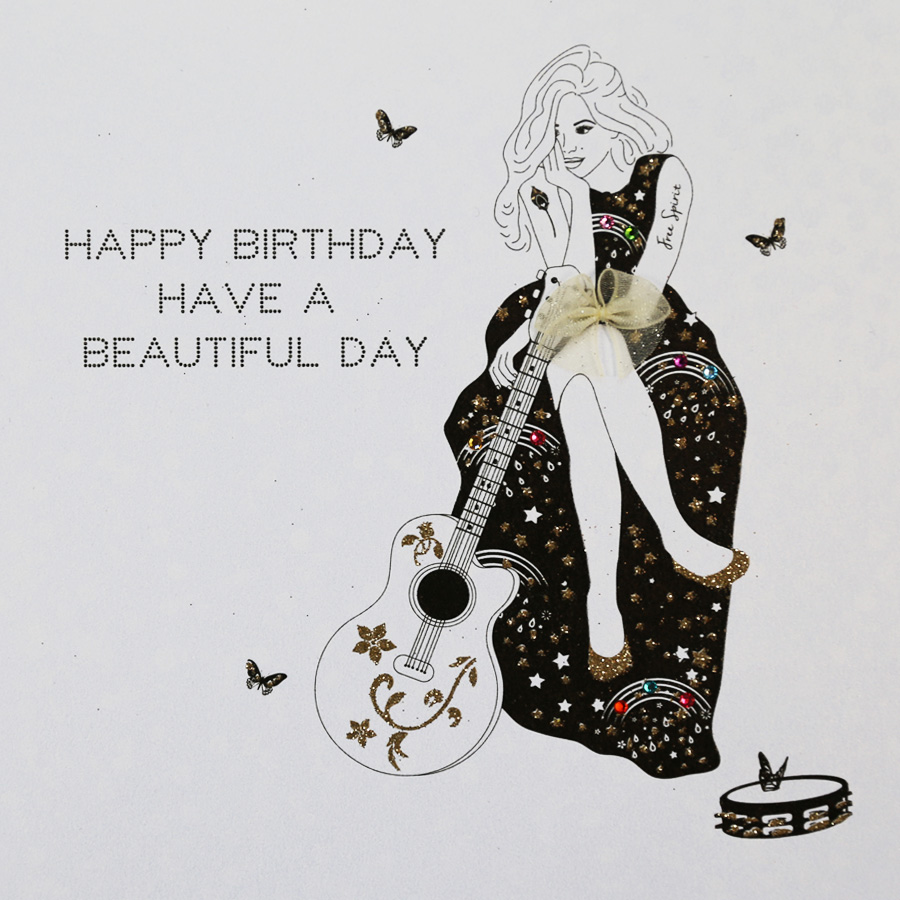 Have a Beautiful Day - Handmade Open Birthday Card - AG8