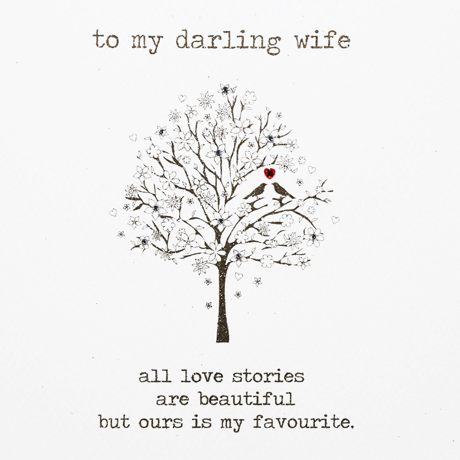 To My Darling Wife Open / Valentine’s Day Card KS15 Tilt Art