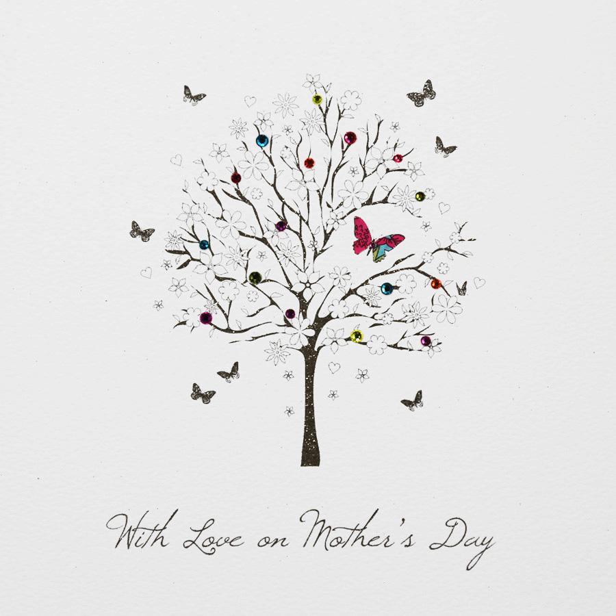 With Love On Mother's Day - Large Mother's Day Card - MUL1