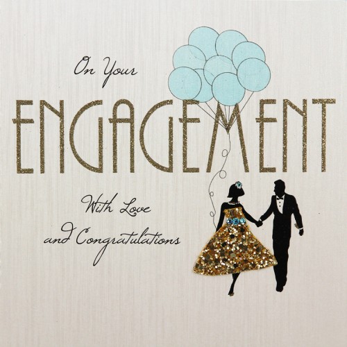 On Your Engagement  -  Handmade Engagement Card  -  FK16