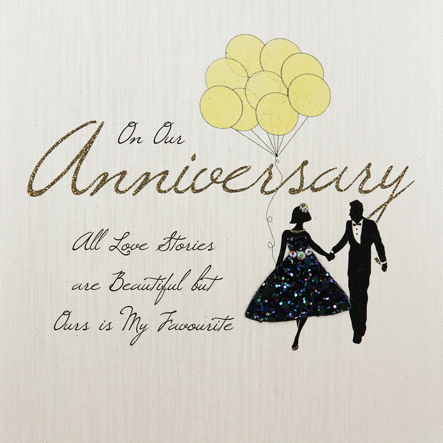 On Our Anniversary - Handmade Anniversary Card - FK17