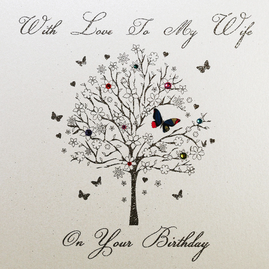 With Love To My Wife - Handmade Birthday Card - MB15