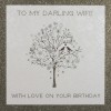 To My Darling Wife  -  Handmade Birthday Card  -  BH28
