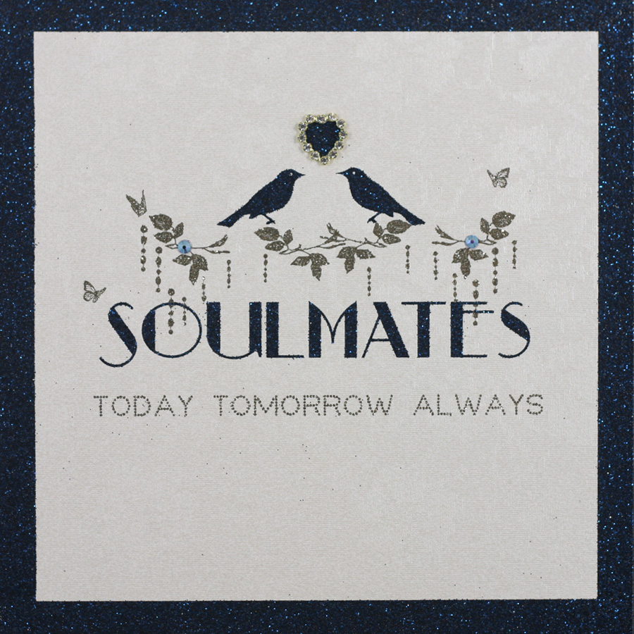 Soulmates - Handmade Open Anniversary Card - BH3