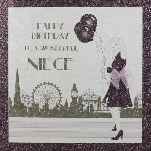 To A Wonderful Niece -  Handmade Birthday Card  -  CF32