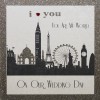You Are My World  -  Handmade  Our Wedding day  Card  -   A14