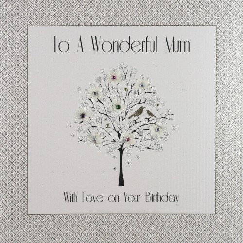To A Wonderful Mum   -  Large Handmade Birthday Card  -  GA18