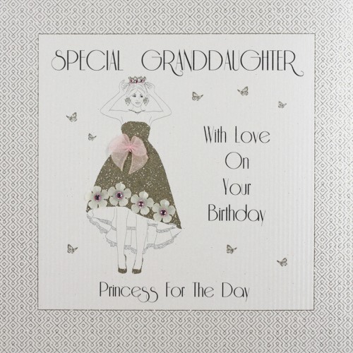 Special Granddaughter  -  Large Handmade Birthday Card  -  GA46