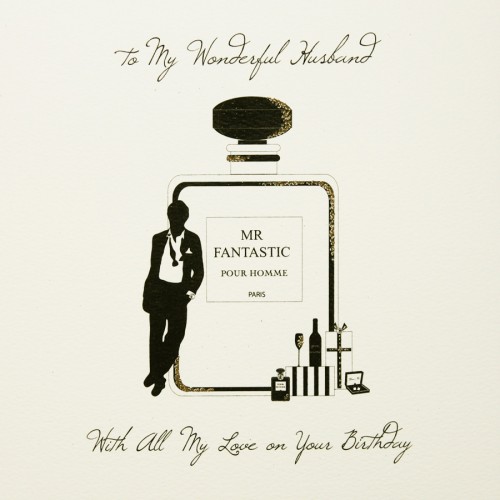 To My Wonderful Husband  -  Large Handmade Birthday Card  -  SL18