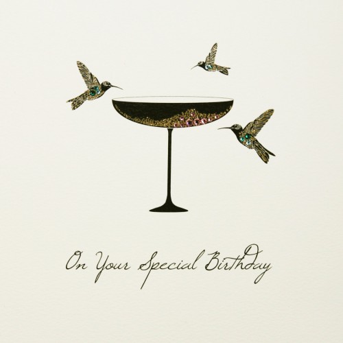 On Your Special Birthday  -  Large Handmade Open Birthday Card  -  SL8