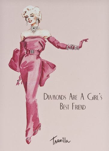 Diamonds Are A Girl's ... - Large Handmade Open Birthday Card - TRL3