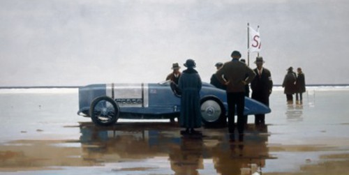 Pendine Beach  -  Jack Vettriano Open Greeting Card    -   HPC009