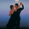 Tango Dancers  -  Jack Vettriano Open Greeting Card    -   HPC019
