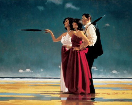 Ae Fond Kiss Jack Vettriano Open Greeting Card HPC014