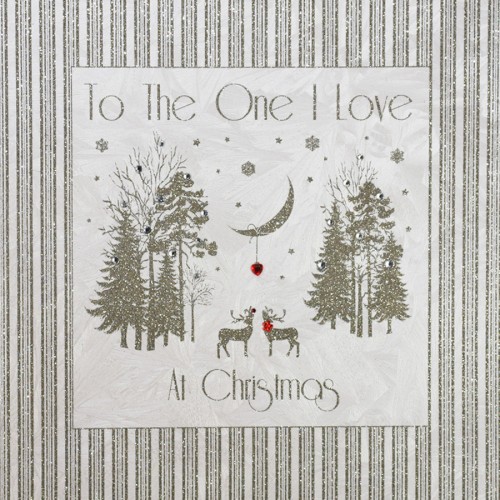 To The One I Love  -  Large Handmade Christmas Card  -  LDEC6