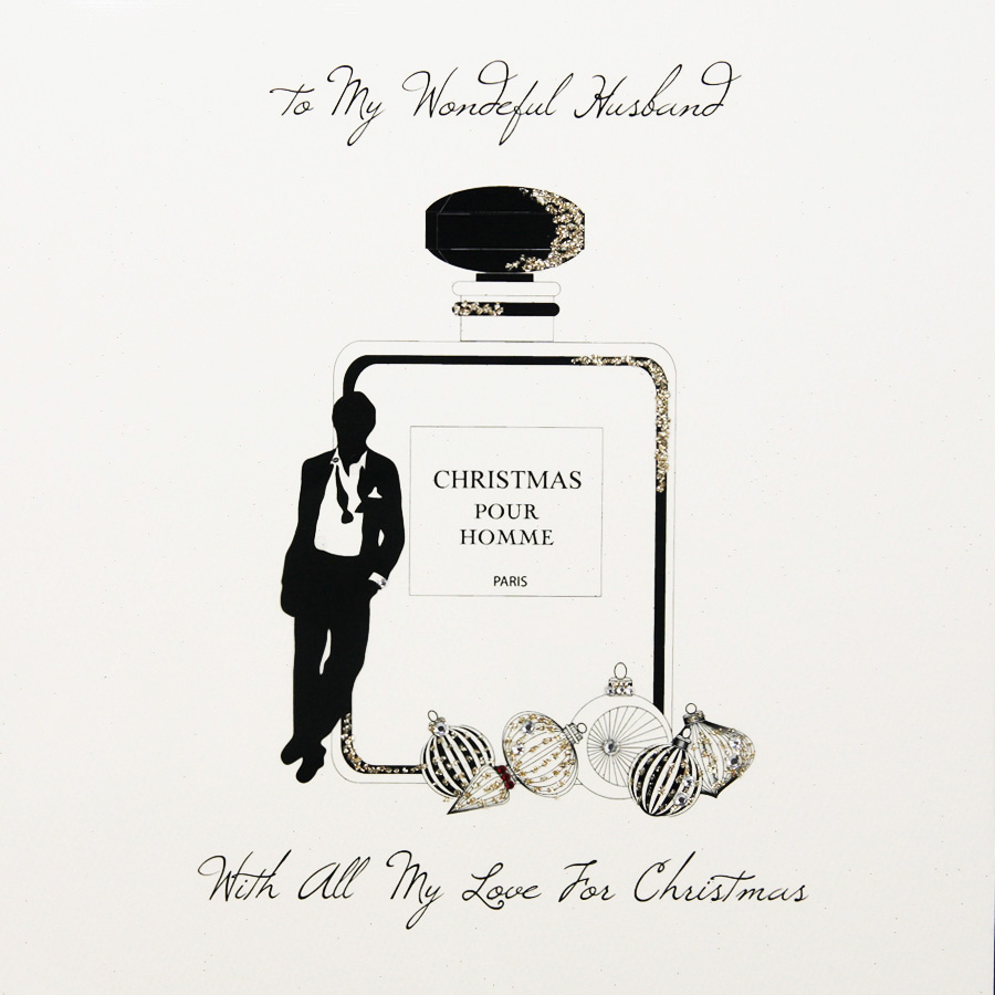 To My Wonderful Husband - Large Handmade Christmas Card - ML3