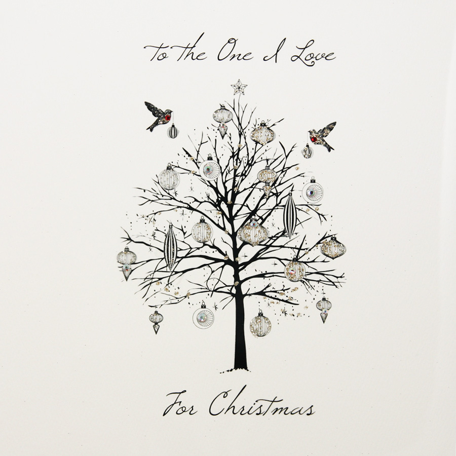 To The One I Love - Large Handmade Christmas Card - ML4