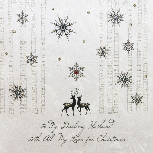 To My Darling Husband  -  Handmade Christmas Card  - Z18