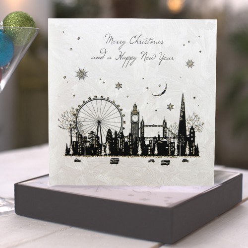 Merry Christmas - New Year / London  - Boxed Christmas Cards 6 Per Box  L2 - Image 2