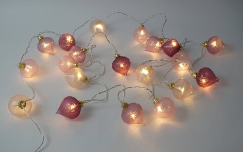 Lotus Hand Crafted Glass Lanterns Decorative Light Chain  - li914 - Image 3