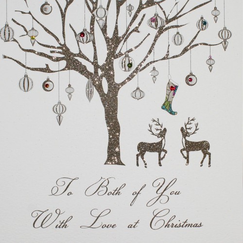 To Both Of You  -  Large Handmade Christmas Card  -  MBXL8