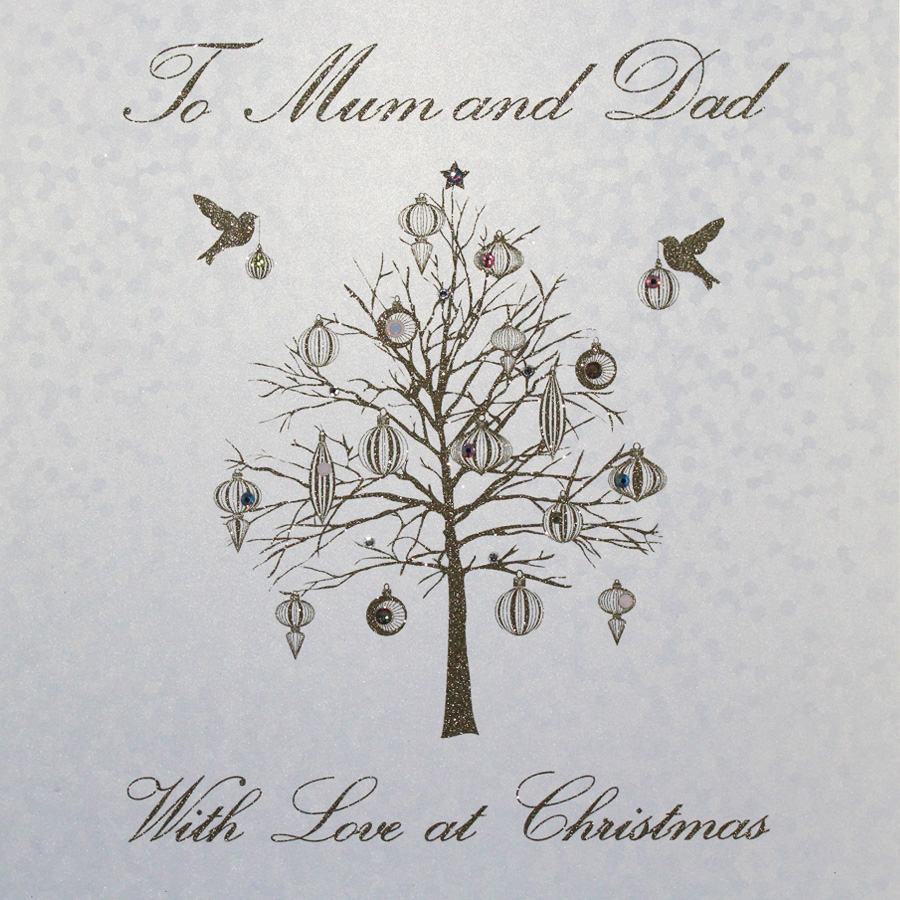 To Mum and Dad - Large Handmade Christmas Card - SCL5