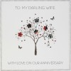 To My Darling Wife  -  Large Handmade Anniversary Card  -  BLY28