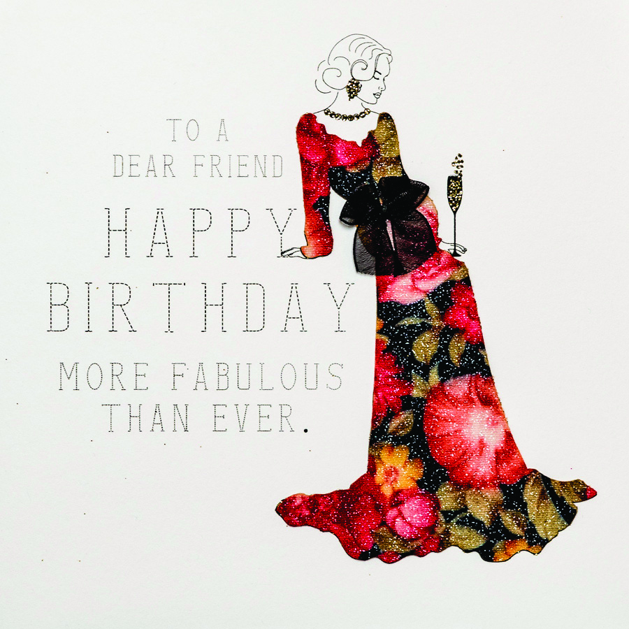 To A Dear Friend - Handmade Birthday Card - RB5 - Tilt Art