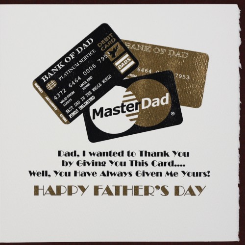 Masterdad -  Quality Father's Day  Card  -  FP5
