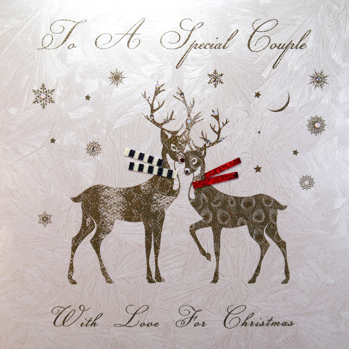 To A Special Couple - Large Handmade Christmas Card - FCL5