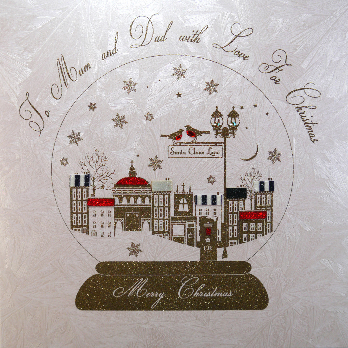 To Mum And Dad - Large Handmade Christmas Card - FCL7