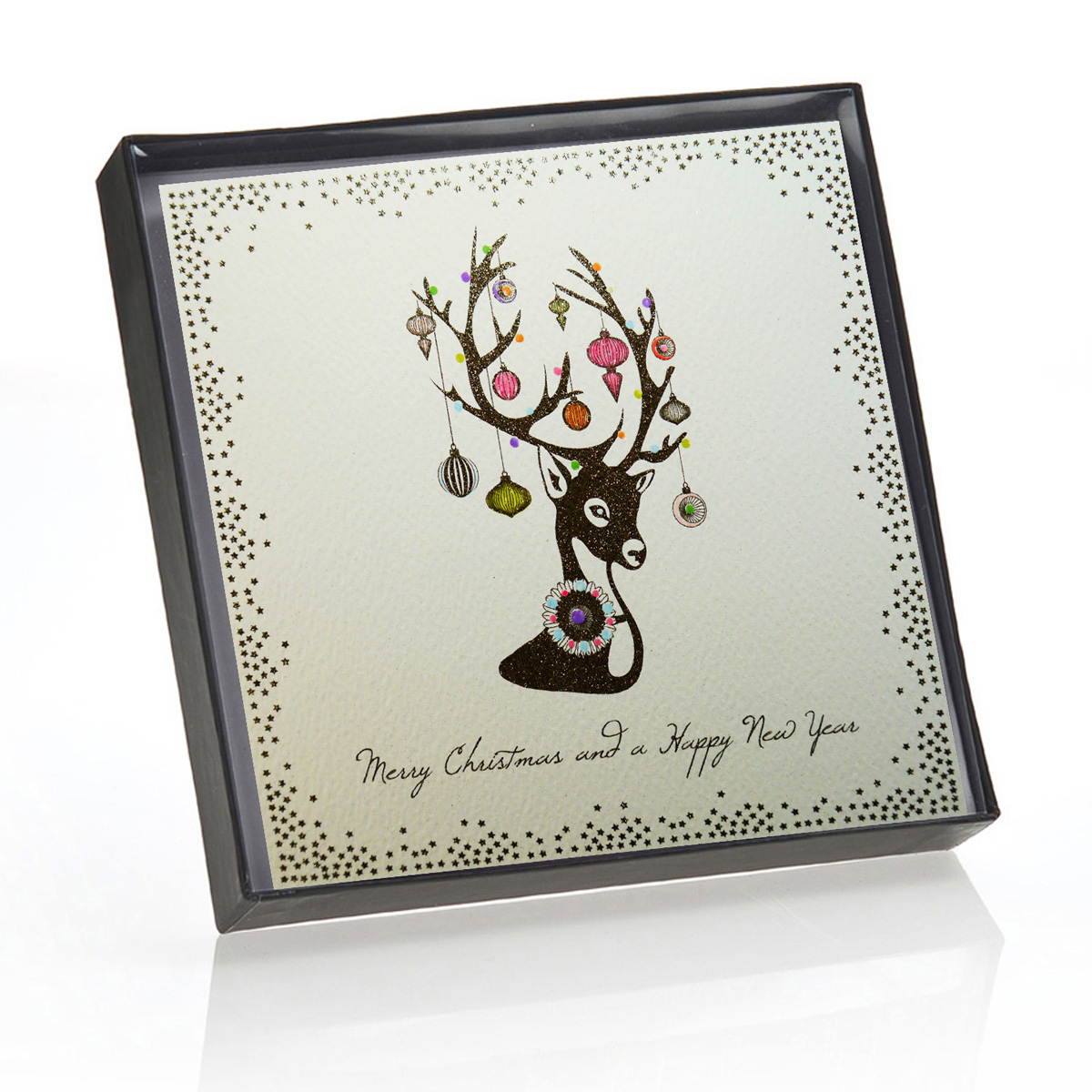 Merry Christmas / Happy New Year  Boxed Christmas Cards ( 6 Per Box