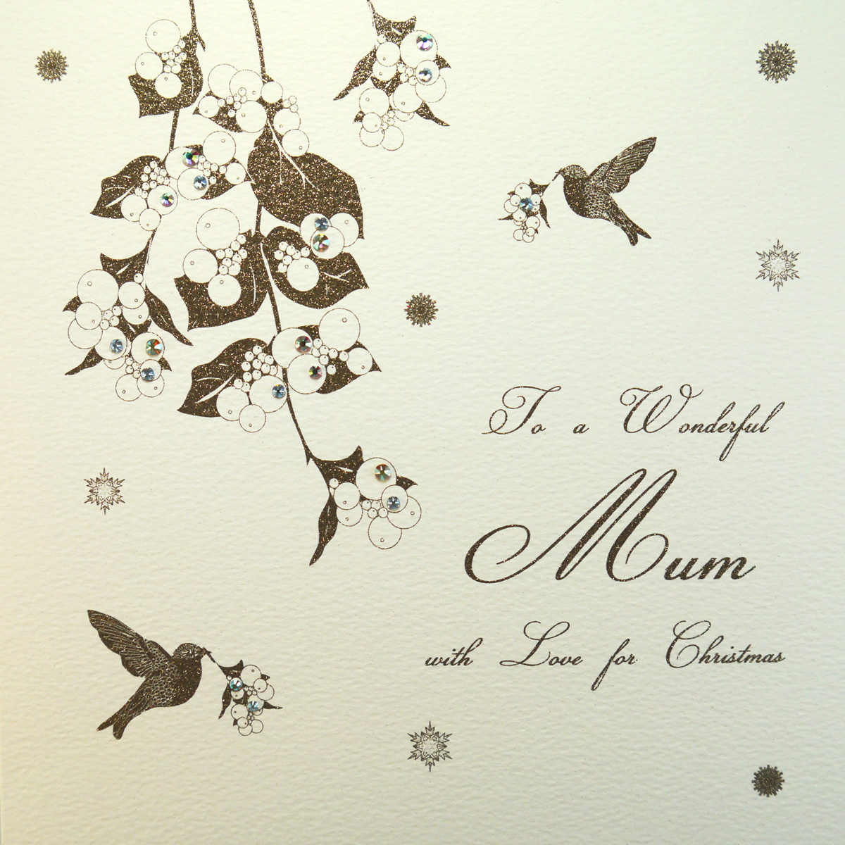 To A Wonderful Mum - Large Handmade Christmas Card - QWL7