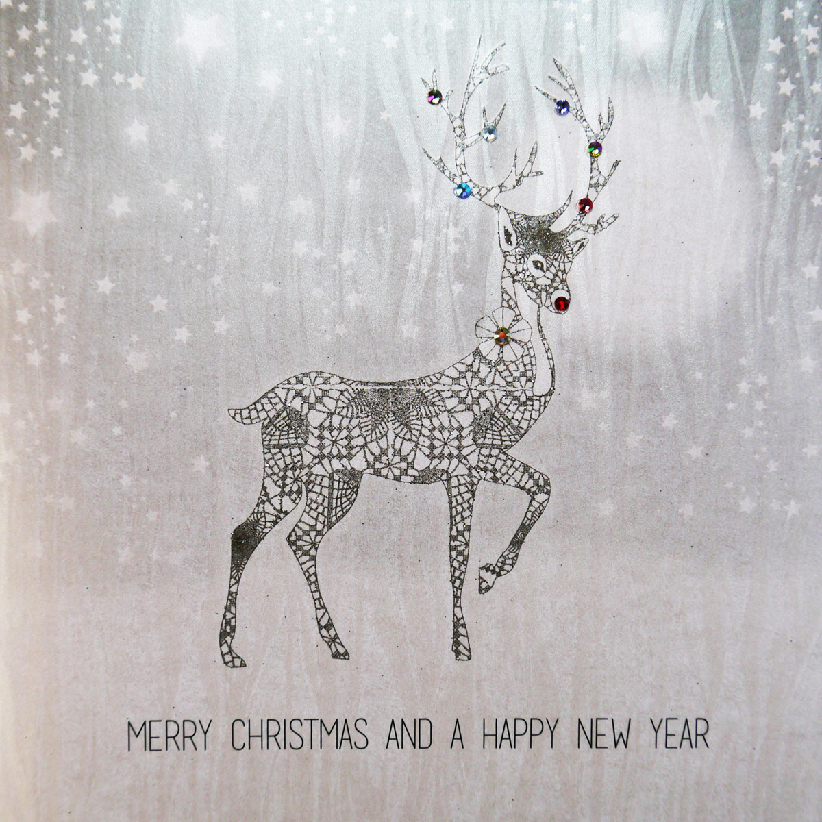 Merry Christmas / Happy New Year - Handmade Open Christmas Card - VV7
