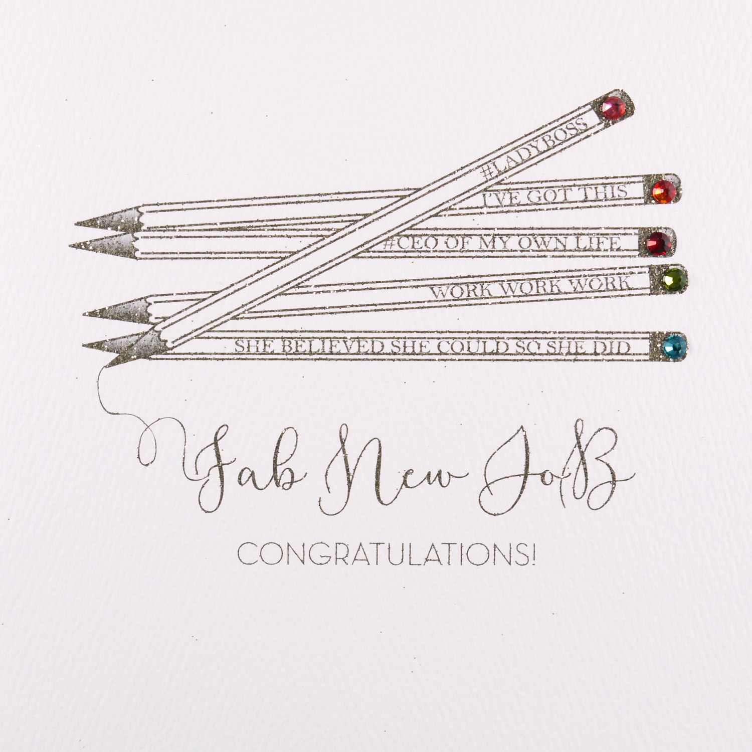 Fab New Job Congratulations Handmade Greeting Card Gsm14 Tilt Art