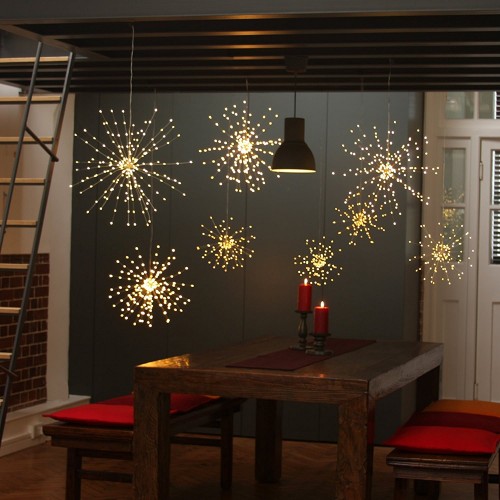 Starburst Silver 50 cm Indoor / Outdoor Led Light Ornament - Image 2